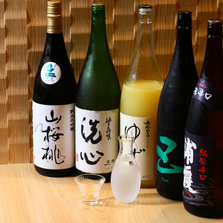 大将自ら厳選した日本酒は、京都の地酒から全国の銘酒までご用意