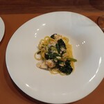 オステリア プロフーモ - 真鯛とほうれん草のオイルソース(ハーフ)