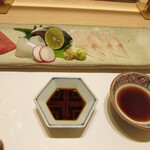 一魁 - 造り～あこう・しめさば・ハリイカ・まぐろ