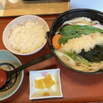 Sanuki Udon Amagiri - 鍋焼きうどんセット