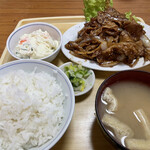 ときわ食堂 - 豚肉生姜焼定食　800円