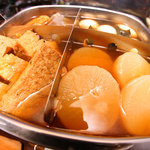 Mangetsudou - 季節限定メニューですが ‘おでん’ ♪　イイ出汁が滲みてます。