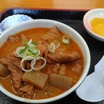 永井食堂 - ネギ投入