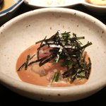 東麻布 逢坂  - ≪'13/06/10撮影≫鯛茶づけ 1000円 の鯛の利久造り