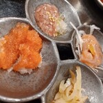Sakanatosakehanatareshimbashiten - 珍味の盛り合わせ