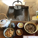 蕎麦 ひさ霧 - 料理写真:ランチ　蕎麦と小天丼セット　2022/12/31.