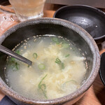 焼肉食べ放題 カルビ市場 - 玉子スープ