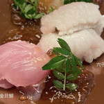 緒方 - 金目鯛、鮑、穴子