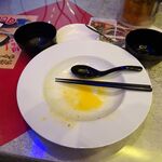 四川厨房 随苑 - 青椒肉絲焼きそばセット750円（ランチは、鶏唐揚げ４個、炒飯ほか食べ放題）