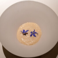 レストラン オオツ - 2023.1 富山産ずわい蟹 紅ずわい蟹のエスプーマ アボカドのムース トマトのジュレ