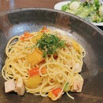 88BAR &DELICATESSEN - ローストチキンと彩り野菜のしょうが風味ペペロンチーノ（2023.1.13の週替わりペペロンチーノ）※大盛り