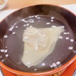 蕎麦割烹  倉田 - おすまし鼈身のワンタン