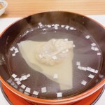 蕎麦割烹  倉田 - おすまし鼈身のワンタン