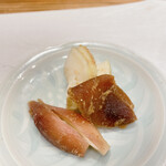 蕎麦割烹  倉田 - 奈良漬、茗荷、蕪