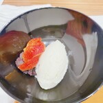 蕎麦割烹  倉田 - イチゴ&酒粕アイスクリーム