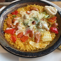 Bar Espanol LA BODEGA 大阪店 - 月替わりのパエリア⇽牡蠣でした