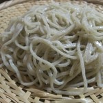 天通 - 塩で食べると蕎麦の香が心地よい。