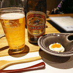 Mameya Bettei Shibikama Hanare - 瓶ビール（中瓶・キリンラガービール）