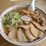 喜多方ラーメン 天高盛 - ラーメン刻み大盛700円　チャーシュー麺ではありません