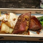 御料理 良所 - バルサミコソースとタスマニアマスタードがいい味出してる