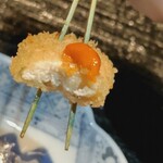 御料理 良所 - 黄色い数の子が熱入ったら白！