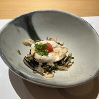 鮨 不二楼 - ★8.5フグの皮と焼き白子、ポン酢