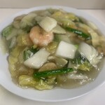 中華 達 - エビ焼きそば