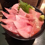 Magurono Entoki - 本マグロ三昧丼（ご飯大盛り）