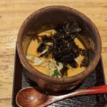 天ぷら たけうち - 長崎ワタリガニと有明海苔の茶碗蒸し