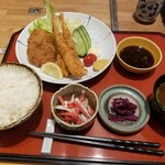 Daigo - 日替定食（ミックスフライ定食）（税込1,000円）