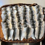 天然本マグロ丼専門店 司 - バラチラシに入れるコハダ〆ましたとお知らせ！テイクアウトなので少ししっかり目にしめるそうです。