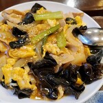 ほの花 - 豚と木耳の玉子定食