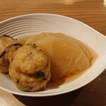 岡田酒店 - かぶとひりょうずの煮物