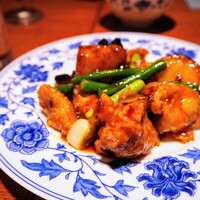 老四川 飄香小院 - 鶏の唐揚げ四川ピリ辛甘酢炒め