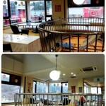 朝飯の前田屋 - 見晴らしの良い食堂で頂きましょう。
