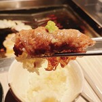 Satsumayakinikukurozakurakurozakura - ご飯を巻いて食べました！