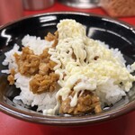 王道家直系 IEKEI TOKYO - 【再訪】半ライス＋無限ニンニク+マヨ