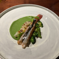 ルポンドシエル - 前菜      足赤海老一尾