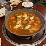 民俗村 - 辛いとり鍋　4,000円