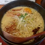 ラーメンひふみ - 鶏ボナーラ