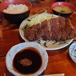 とんかつ 五郎十 - ロースカツ定食(¥1,400)