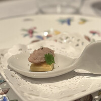 アンティカ オステリア デル ポンテ - 鴨のテリーヌのサブレ。