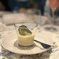 アンティカ オステリア デル ポンテ - チーズの風味とアンチョビのコクが絶妙なフラン。