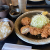 Tonkatsu Hamana - 普通サイズのヒレチーズ定食　充分なボリューム