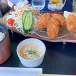 神戸カントリー倶楽部神戸コース レストラン - 牡蠣フライ定食