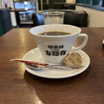 昔ながらの喫茶店 友路有 - セットブレンド＋３８０円。スッキリした味わいで、私の好みにピッタリです（╹◡╹）。日暮里駅周辺では、こちらの清潔感はダントツだと思います♩