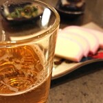 東家 - 麒麟ラガービールに板わさ