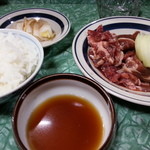 竹のこ食堂 - 成吉思汗定食（７５０円）です。