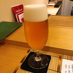 金澤 鮨 洋次郎 - 生ビール