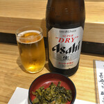 寿司の美登利 - 瓶ビール